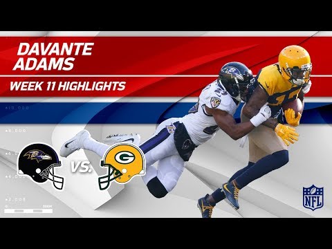 Video: Davante Adams' 8 Catches & 126 Yards vs. Baltimore! | Ravens vs. Packers | Wk 11 Player HLs