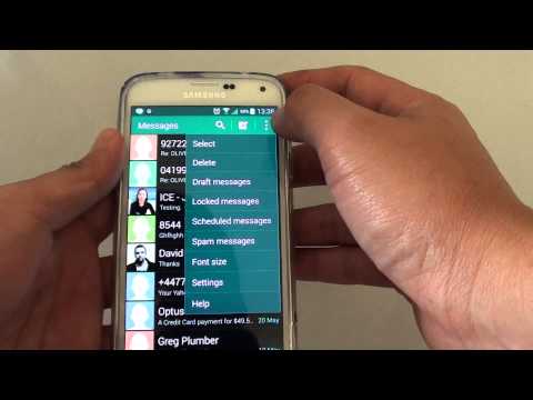 how to delete facebook messages on galaxy s