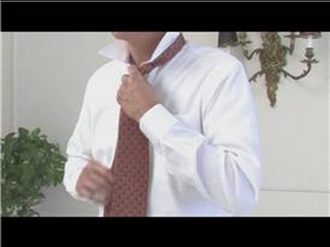 how to fasten a tie step by step
