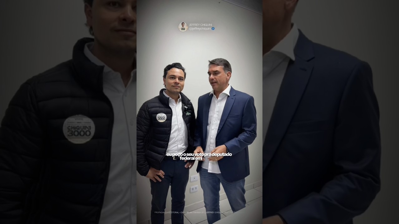 O candidato a deputado federal no Paraná do Flávio Bolsonaro é Chiquini 3️⃣0️⃣0️⃣0️⃣ três mil