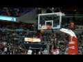 Wade and LeBron combine for one-handed pass & slam!