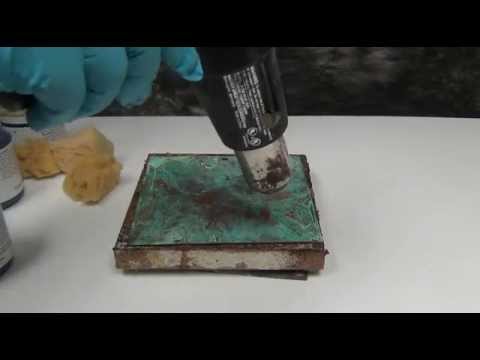 how to use dye oxide patina