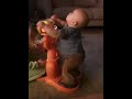 Mason on his new kangaroo!