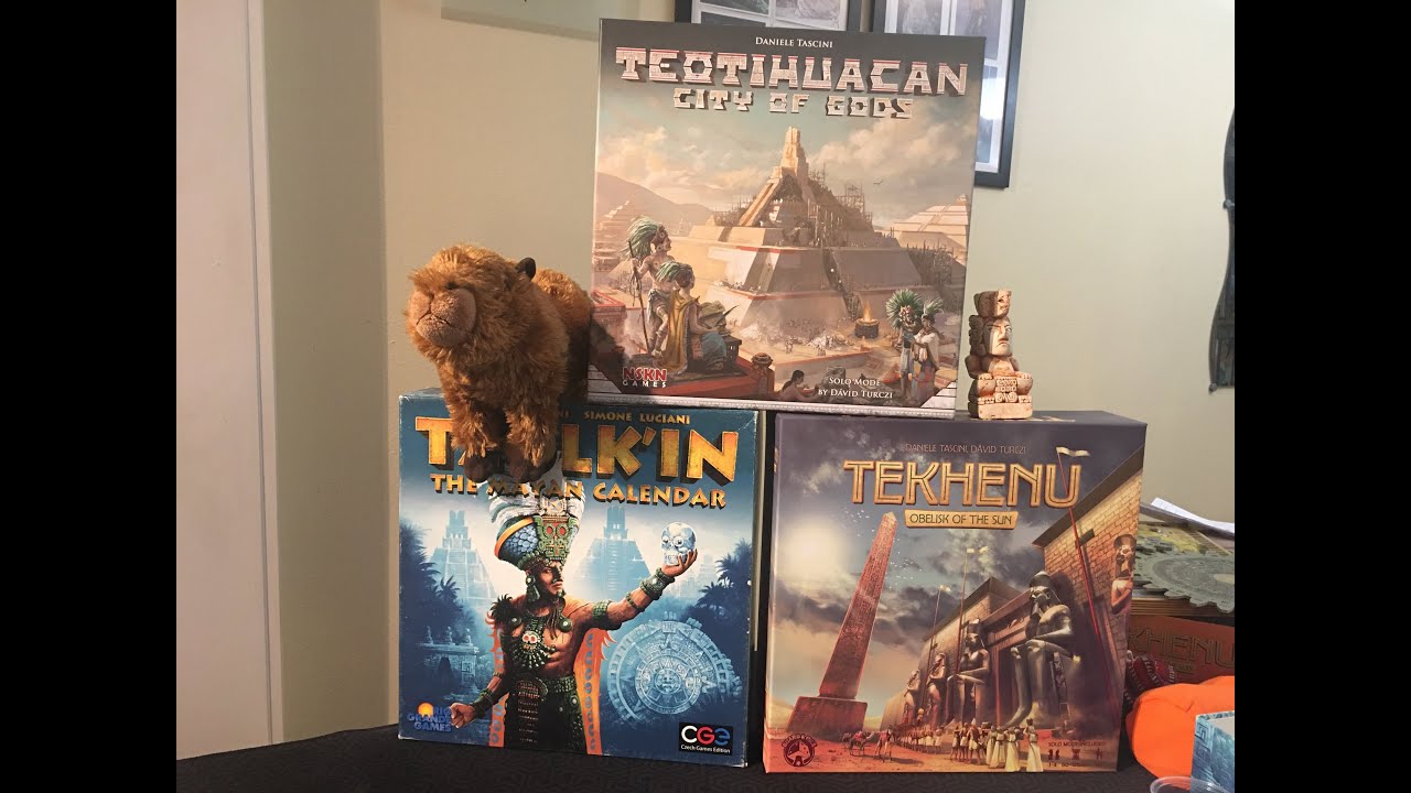 Geki's review #36 : Tzolk'in vs Teotihuacan vs Tekhenu