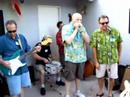 Dave playing harmonica at 55th birthday party