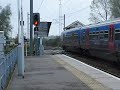 Train arriving at Littleport, Cambridgeshire Train arriving at Littleport, Cambridgeshire