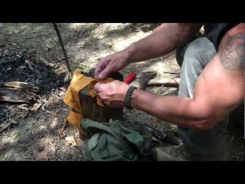 bola - The making of a forgotten hunting tool the Bola. Also some target practice with it.