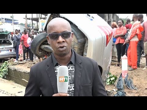 Le Flash Spécial Inondation à Abidjan de RTI 1 par Fatou Fofana