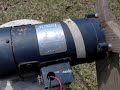 This DIY wind turbine blade is hooked to a 180 Volt Leeson 3.8 Amp Permanent Magnet Electric Motor acting as a generator. Maximum voltage recorded at ground level was 27 volts. Maximum Watts produced was 43 watts.