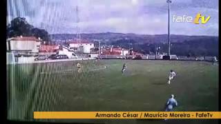 Guarda-redes do Arões marca golo de baliza a baliza.