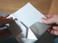 Origami sailboat envelope