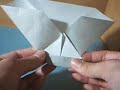 Origami sailboat envelope