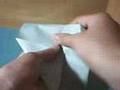 Origami sailboat envelope