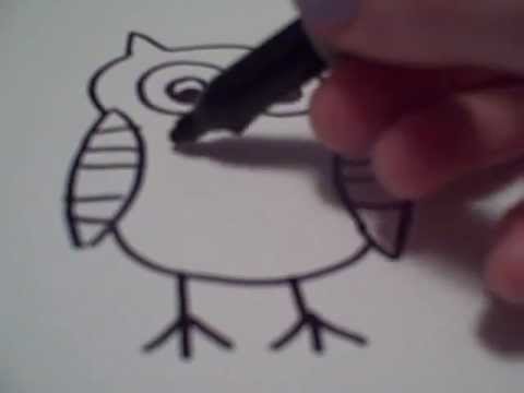 how to draw owls