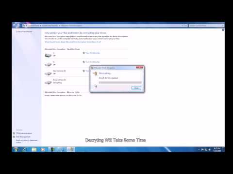 how to remove bitlocker