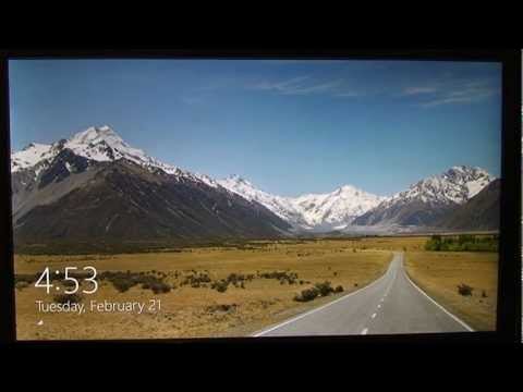 how to lock screen windows 8