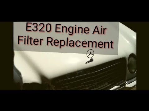 How to replace an air filter on a 97 Mercedes e320  (w210)