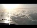 Fly by Miramar and over marine layer clouds