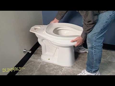 how to drain toilet water