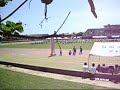 今年から体育祭が、学校を飛び出して陸上競技場で開催です。とにかく広いしどっからでも子供たちが見れてイイ感じでしたヨ。特に、この全学年女生徒の創作ダンスは上出来でした。