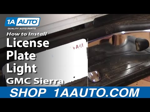 How To Install Replace License Plate Light GMC Sierra Chevy Silverado Tahoe Yukon 1AAuto.com
