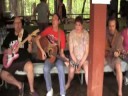 video clips from our most recent family reunion, july 4-5, 2008.
the pickers are:
steve bistrow (my dad) electric guitar
steve mullins (my uncle) lead vocals, rhythm guitar
scotty cox (my 3rd cousin) back-up vocals, rhythm guitar
dana armstrong (me) back-up vocals and camera lady
laura mullins (my uncle's wife) back-up vocals
john armstrong (my hubby) camera man
