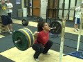 Squats with 135 kilograms/297 pounds