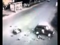 Speeding Motorcycle Crashes Into Turning Car
