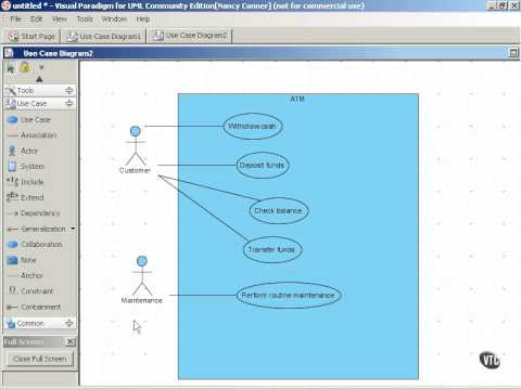 how to draw use case diagram