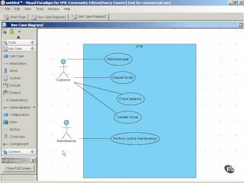 how to create use case diagram