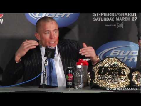 UFC 111 Georges StPierre Was Not Impressed With His Performance vs Dan Hardy