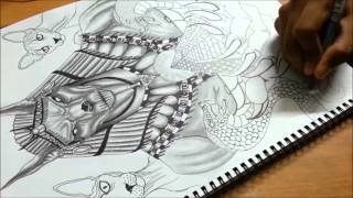 Drawing Time Lapse: ANUBIS