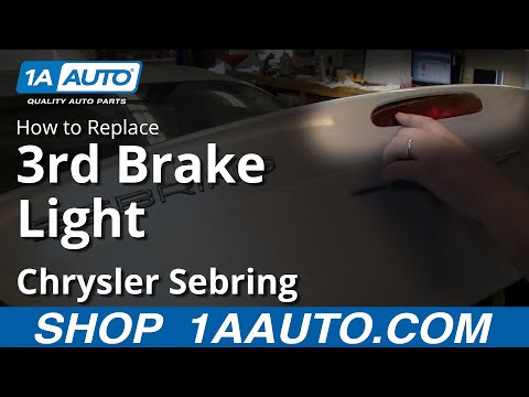 How To Install Service Replace Third Brake Light 2001-06 Chryler Sebring