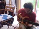 contrabass in the sunshine