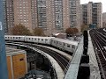 Midtown Bound R160A-2 8673 - 8682 Q Train & 179th Street Bound R46 F Train @ West 8th Street Midtown Bound R160A-2 8673 - 8682 Q Train & 179th Street Bound R46 F Train @ West 8th Street