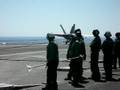 Navy Jet Trapping on the John C. Stennis Carrier