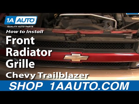 How To Install Repair Replace Front Radiator Grille Chevy Trailblazer 02-05 1AAuto.com