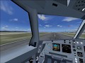 FS2004 A340-300 takeoff from Seattle