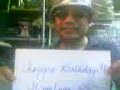 have a happy birthday to JCvanLuyn..wish you have more birthdays to come and goodluck,good health,GOD BLESS YOU.. ..it's great to see the first light, though we didnt remember ihow its like.. but as we walk through its path, we see how beauty it was and will be, for there were moms and dads to guide as, a friends will make us bright, and some will make us sulck.. but great of them will make us more shines like a star in the darkest night!! a poem for you JC!! from ROELEKE's hobbit friend.. and thsts me.. arf-arf-arf jerome