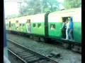 3142 teasta torsha exp entering sealdah with lots of emus in action