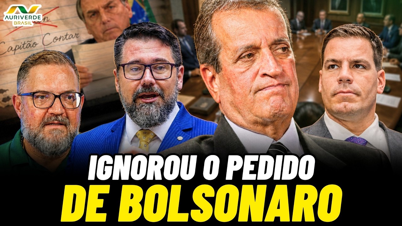 Valdemar ignora bilhete de Bolsonaro e anuncia Capitão Contar ao Senado pelo MS