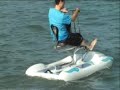 Water Bike Video - On rough, open ocean water