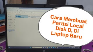 Cara Membuat Partisi (Local disk D) tanpa Aplikasi