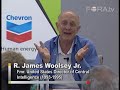 complete video at: http://fora.tv/fora/showthread.php?t=1414

former u.s. director of central intelligence r. james woolsey makes an argument for american energy independence.

this excerpt is taken from a discussion recorded in collaboration with the 2007 aspen ideas festival, and was sponsored in part by chevron corporation.

-----

