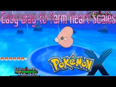 how to get more heart scales in pokemon x