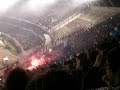 river ganaba 2 a 0 y ten�a dos hombres m�s en cancha por las tontas expulsiones de bottinelli y rivero, pero san lorenzo empujado por su gloriosa hinchada pudo meter dos goles y obtener la clasificaci�n a cuartos de final. 

copa libertadores de am�rica - octavos de final - partido de vuelta

river plate - san lorenzo 2 - 2 (1-2)
global: 3 - 4 (san lorenzo clasific�)

estadio: monumental antonio liberti (buenos aires)

espectadores: 50.000

terreno: aceptable. clima: fresco (15 grados)

arbitro: sergio pezzotta. l�neas: ricardo casas y hern�n maidana (terna de argentina)

- goles:

river: abelairas (11), abreu (61, penal)

san lorenzo: bergessio (69 y 72)

- amonestados:

river: abreu (9), villagra (23), ahumada (53), fern�ndez (53), carrizo (67), rosales (72), s�nchez (76), falcao (78)

san lorenzo: orion (18), acevedo (52), d'alessandro (67), bergessio (74)

- expulsados:

river: tuzzio (90+1)

san lorenzo: rivero (42), bottinelli (59)

- alineaciones:

river: juan pablo carrizo - paulo ferrari, gustavo cabral, eduardo tuzzio, cristian villagra (alexis s�nchez, 74) - augusto fern�ndez (mauro rosales, 63), oscar ahumada, mat�as abelairas, diego buonanotte - radamel falcao garc�a y sebasti�n abreu. dt: diego simeone.

san lorenzo: agust�n ori�n - adri�n gonz�lez, sebasti�n m�ndez (gast�n aguirre, 46), jonathan bottinelli, diego placente - diego rivero, juan manuel torres, walter acevedo (pablo alvarado, 64), andr�s d'alessandro - gonzalo bergessio y andr�s silvera (santiago hirsig, 78). dt: ram�n d�az.