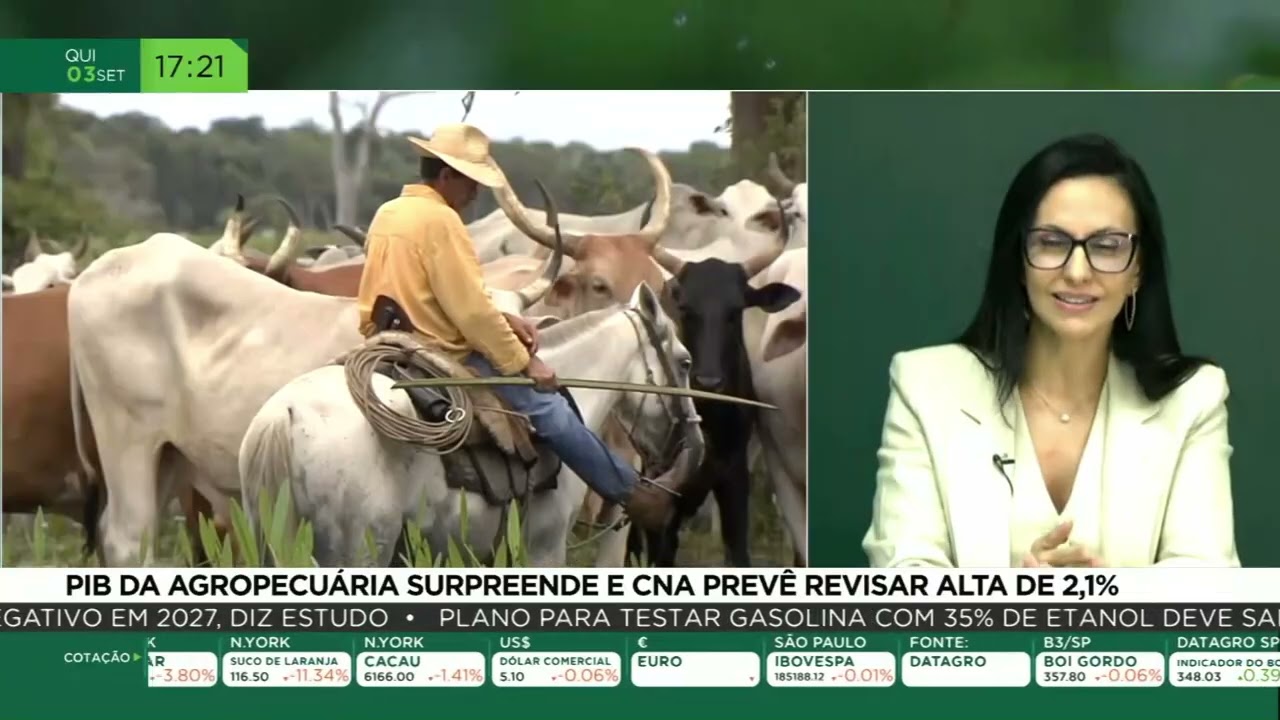 PIB da agropecuária surpreende e CNA prevê revisar alta de 2,1%