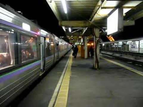 旭川行き快速エアポートIN白石駅