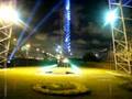 Ligia, Victor e Caio no Sky Coaster do Playcenter