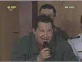 Mensaje de Chavez a sus opositores democraticos